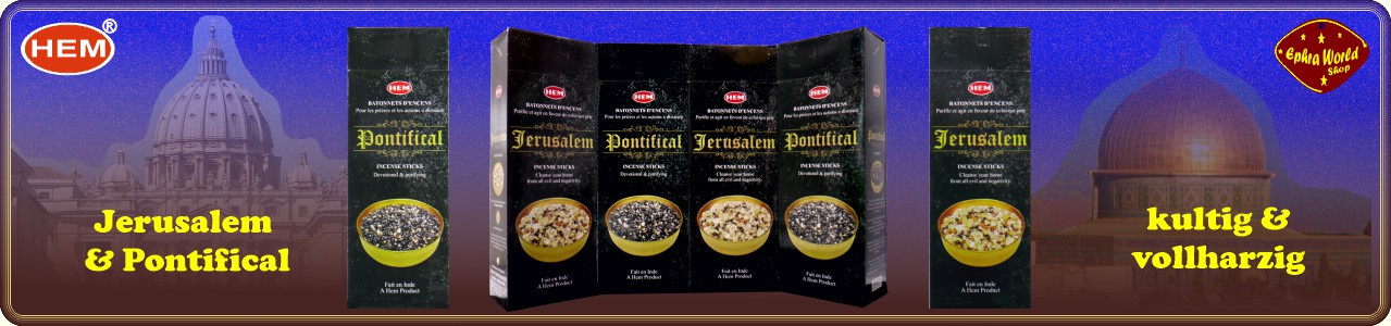 Räucherstäbchen Shop - Hem Jerusalem & Pontifical Räucherstäbchen