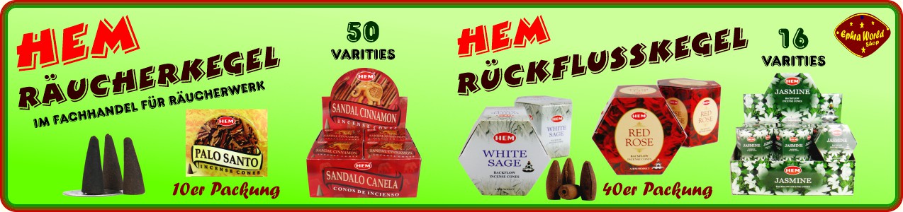 HEM Räucherkegel im Ephra World Shop