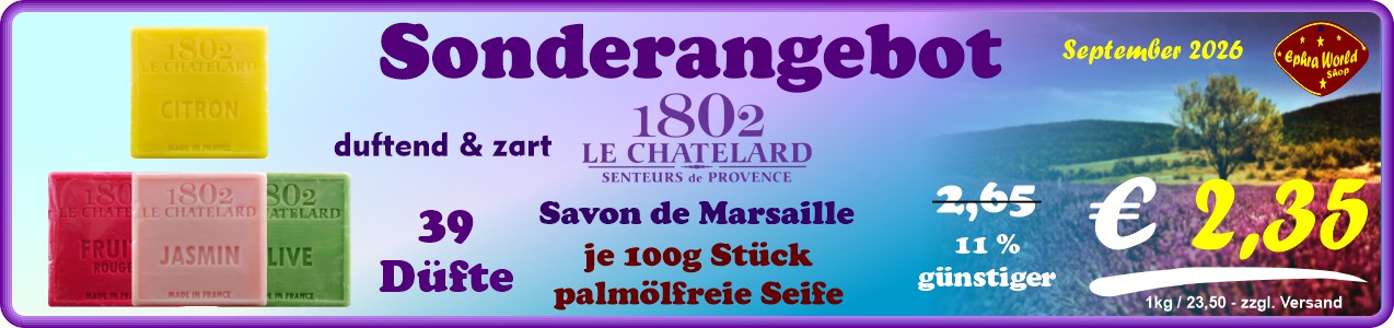 Le Chatelard 1802 Savon de Marseile palmölfreie Seifen 100g, 2,35 €