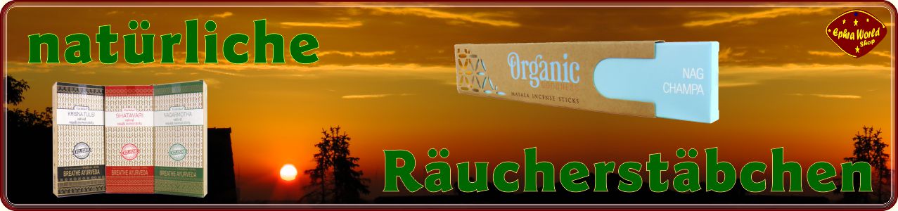 Räucherstäbchen Shop - Natürliche Organic Räucherstäbchen