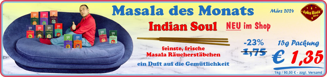 Orkay Indian Soul Masala Räucherstäbchen 15g, 1,35 €