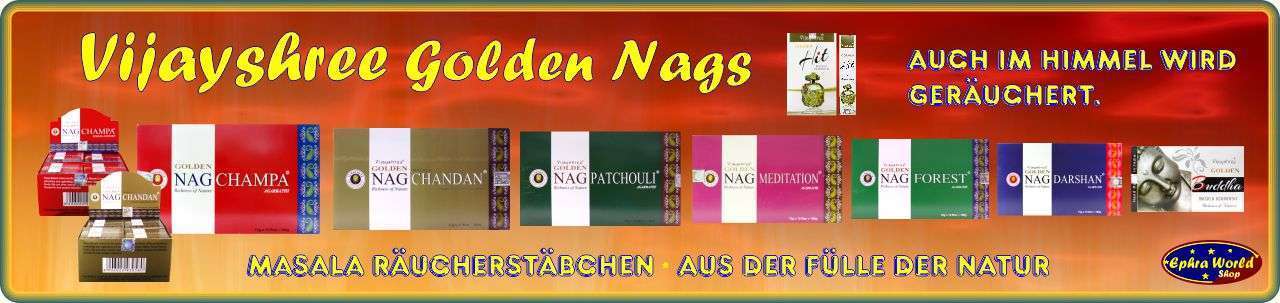 Vijayshree Golden Nag Masala Räucherstäbchen & Räucherkegel