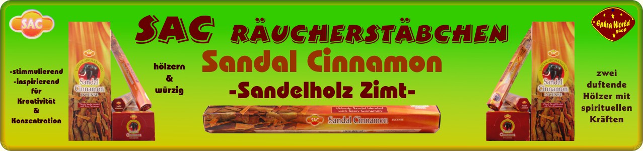SAC Sandal Cinnamon Räucherstäbchen 20er