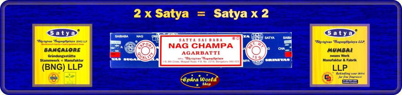 Satya - Shrinivas Sugandhalaya (BNG) LLP & LLP - Nag Champa Räucherstäbchen