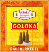 Goloka Räucherkegel in Deutschlands großer Kegelauswahl. Goloka Düfte sind edel und fein und mittlerweile Topseller in Deutschland. Hier günstig kaufen.