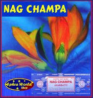 Echt indische Nag Champa Agarbattis in einer exklusiven Nag Champa Räucherstäbchen Auswahl. Original Satya Sai Baba Nag Champa, Goloka Nag Champa, Golden Nag Champa, Maya Nag Champa uvm.