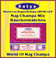 Satya (MUM) LLP Nag Champa Mischungen Masala Räucherstäbchen. TOP AUSWAHL. Günstige Preise. Schnelle Lieferung. FACHHANDEL