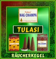 Tulasi Räucherkegel — 8+ Sorten ab 1,75 €