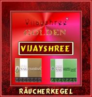 Vijayshree Golden Nag Räucherkegel mit den besten indischen Düften. Ein Fest für jede Nase. Größte Auswahl im FACHHANDEL. Günstige Preise. Schnelle Lieferung.
