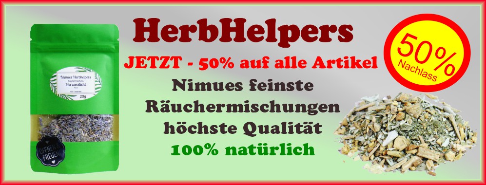 Nimues HerbHelpers Räuchermischungen sind von höchster Qualität, für alle Anlässe, Rituale, Jahreszeiten und den keltischen Jahreskreis. TOP AUSWAHL. FACHHANDEL