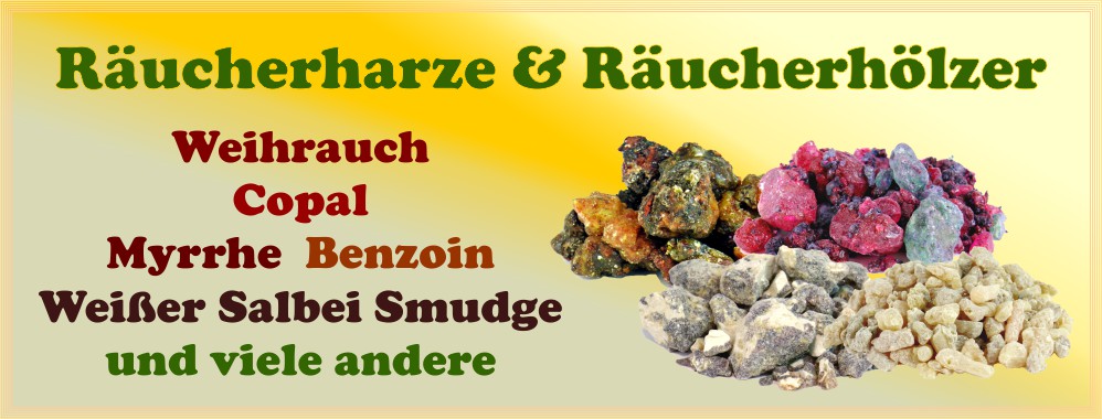 Weihrauch, Räucherharze, Räucherhölzer & Smudges