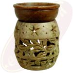 Duftlampe Orient 2-teilig hellbraun marmoriert Speckstein