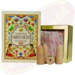 Sree Vani Golden India Backflow Cones/Rückflussräucherkegel Amber Musk