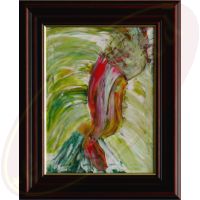 Abstraktes Acrylgemälde Gretchen Hat Ausgang von Wanda Tauer