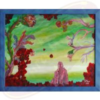 Acrylgemälde Die Liebenden von Wanda Tauer