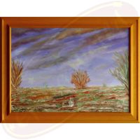 Acrylgemälde Die Steppe von Wanda Tauer