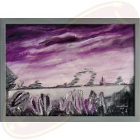 Acrylgemälde Lila Lauscher von Wanda Tauer