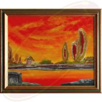 Acrylgemälde Rote Lauscher von Wanda Tauer