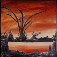 Acrylgemälde Schlangenbaum von Wanda Tauer