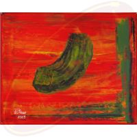 Abstraktes Acrylgemälde Schwerelos von Wanda Tauer