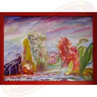 Acrylgemälde Wassermeise von Wanda Tauer