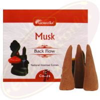 Aromatika Backflow Cones/Rückflussräucherkegel Musk/Moschus