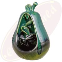 Rückfluss-Räucherkegel Gefäß Birne mit Wasserfall blau