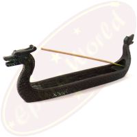 Räucherstäbchenhalter Drachenboot Wicky schwarz