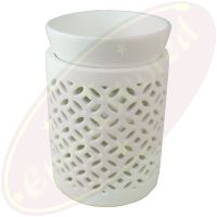 Duftlampe Modern Orient weiß Keramik 2 teilig
