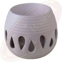 Duftlampe Simple pastell-lila Keramik 10x9cm