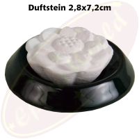 Duftstein schwarz Lotus 2-teilig Keramik & Ton