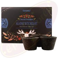 Goloka Räucherkohle-Töpfchen & Räucherharz Against Witchcraft