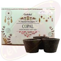 Goloka Räucherkohle-Töpfchen & Räucherharz Copal