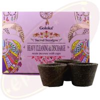 Goloka Räucherkohle-Töpfchen & Räucherharz Heavy Cleaning & Discharge