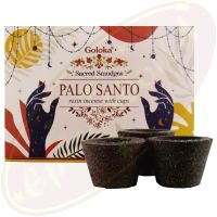 Goloka Räucherkohle-Töpfchen & Räucherharz Palo Santo