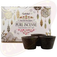 Goloka Räucherkohle-Töpfchen & Räucherharz Pure Incense