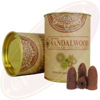 Goloka Rückfluss Räucherkegel Backflow Cones Sandalwood (Sandelholz)