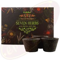 Goloka Räucherkohle-Töpfchen & Räucherharz 7 Herbs