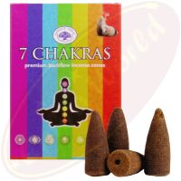 Green Tree Rückfluss Räucherkegel/Backflow Cones 7 Chakras