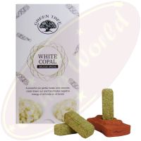 Green Tree White Copal Räucherbriketts 15 Stk. & Halter