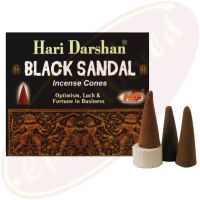 Hari Darshan Black Sandal Räucherkegel