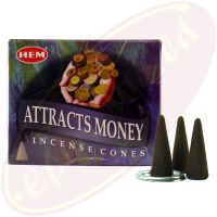 HEM Attracts Money Räucherkegel