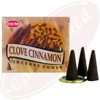 HEM Clove Cinnamon (Nelke Zimt) Räucherkegel