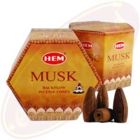 HEM Musk (Moschus) Backflow Cones Rückflussräucherkegel