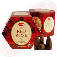 HEM Red Rose Backflow Cones Rückflussräucherkegel