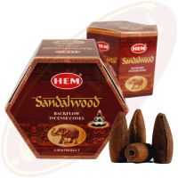HEM Sandalwood Backflow Cones Rückflussräucherkegel