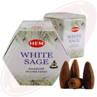 HEM White Sage Backflow Cones Rückflussräucherkegel
