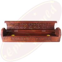 Komfort Räucherstäbchenhalterbox Drache geschnitzt