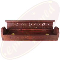 Komfort Räucherstäbchenhalter Box Pentagram geschnitzt