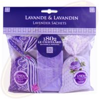 Le Chatelard 1802 Duftsäckchen Lavendel & Lavandin 2x18g & 100g Lavendel Seife Luberon Lila